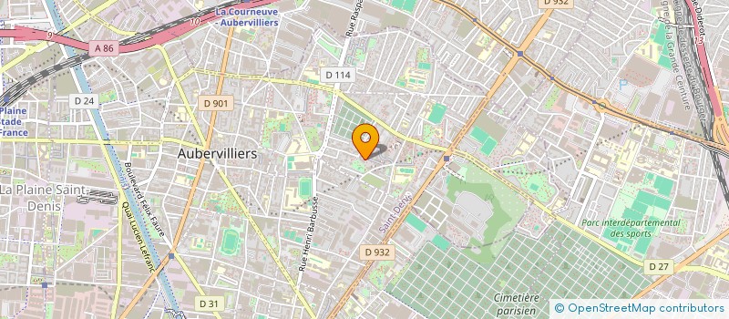 localisation de l'entreprise MONSIEUR MOHAMED BENAMARA  AUBERVILLIERS