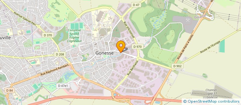 localisation de l'entreprise MONSIEUR MOHAMED BENAMARA  LE THILLAY