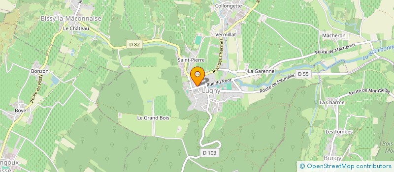 localisation de l'entreprise MONSIEUR MOHAMED BENAOUDA à LUGNY