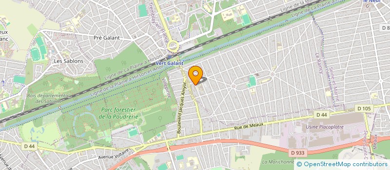 localisation de l'entreprise MONSIEUR MOHAMED BENASAID OUARRALI  TREMBLAY-EN-FRANCE