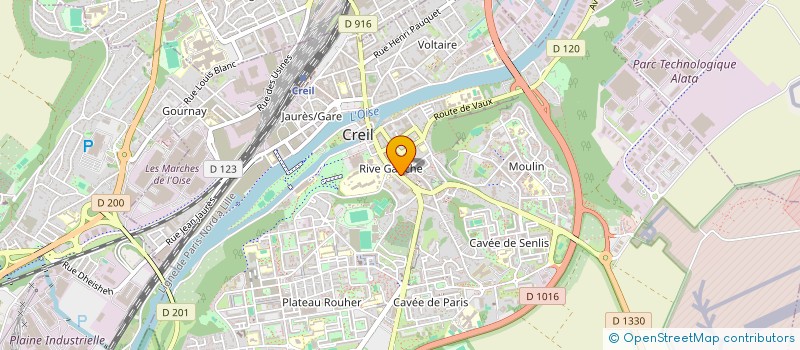 localisation de l'entreprise MONSIEUR MOHAMED BENASLA  CREIL