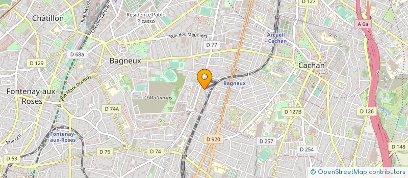 localisation de l'entreprise MONSIEUR MOHAMED BENBEKHTI à BAGNEUX