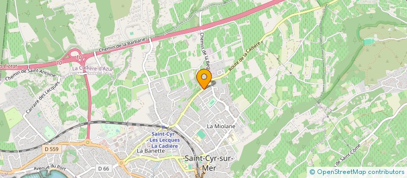 localisation de l'entreprise MONSIEUR MOHAMED BENCHARAB à SAINT-CYR-SUR-MER