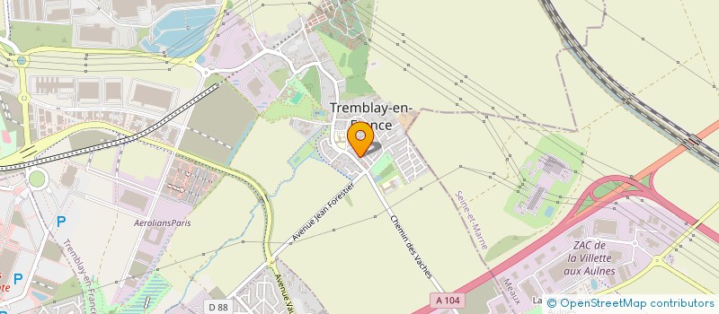 localisation de l'entreprise MONSIEUR MOHAMED BENCHERGUI à TREMBLAY-EN-FRANCE