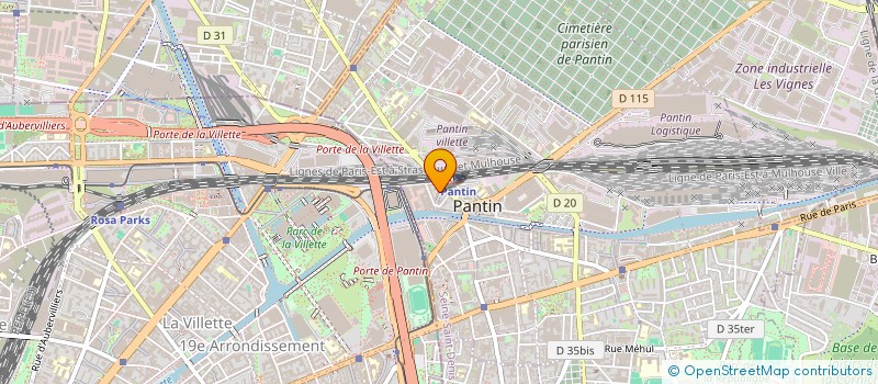 localisation de l'entreprise MONSIEUR MOHAMED BENCHETTARA  PANTIN