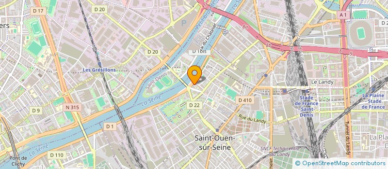 localisation de l'entreprise MONSIEUR MOHAMED BENELKATER à SAINT-OUEN-SUR-SEINE