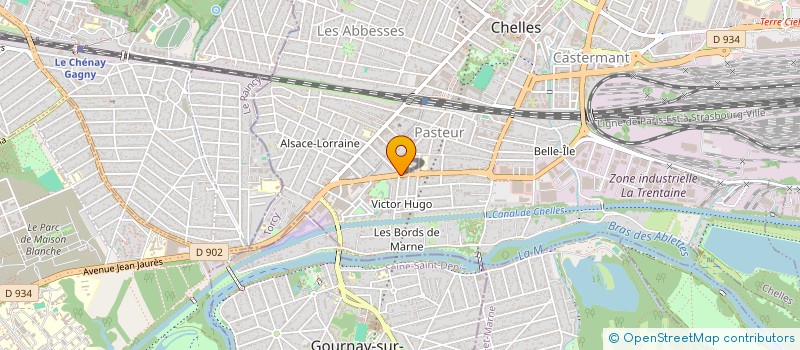 localisation de l'entreprise MONSIEUR MOHAMED BENHADJ ADDA  CHELLES