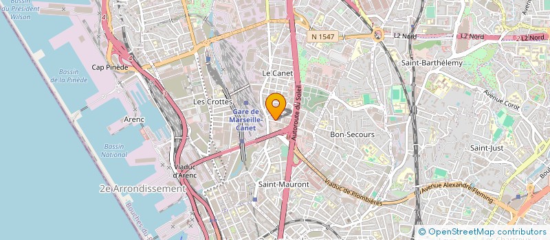 localisation de l'entreprise MONSIEUR MOHAMED BENHASSINE à MARSEILLE