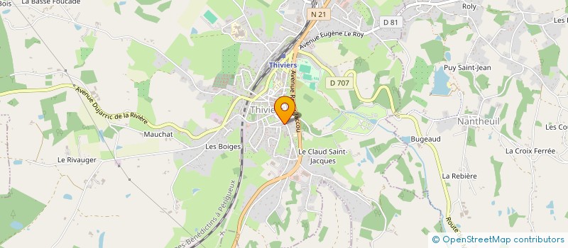 localisation de l'entreprise MONSIEUR MOHAMED BENLARBI  THIVIERS