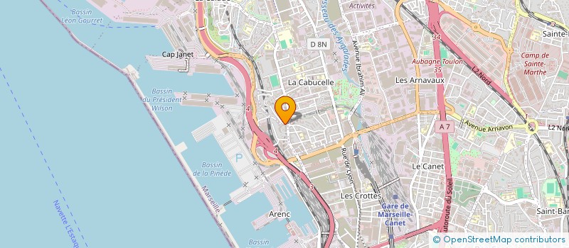 localisation de l'entreprise MONSIEUR MOHAMED BENNADJI à MARSEILLE