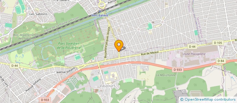 localisation de l'entreprise MONSIEUR MOHAMED BENNEKROUF  VAUJOURS