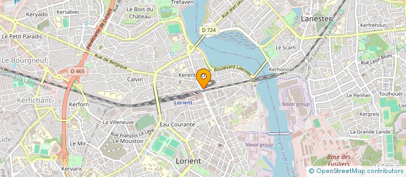 localisation de l'entreprise MONSIEUR MOHAMED BENREJDAL  LORIENT