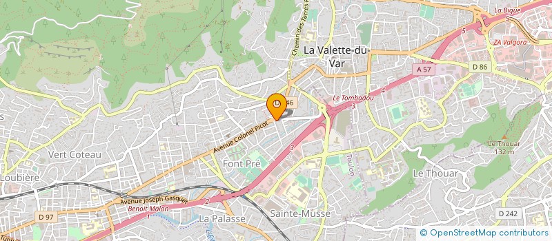 localisation de l'entreprise MONSIEUR MOHAMED BENSALEM à TOULON