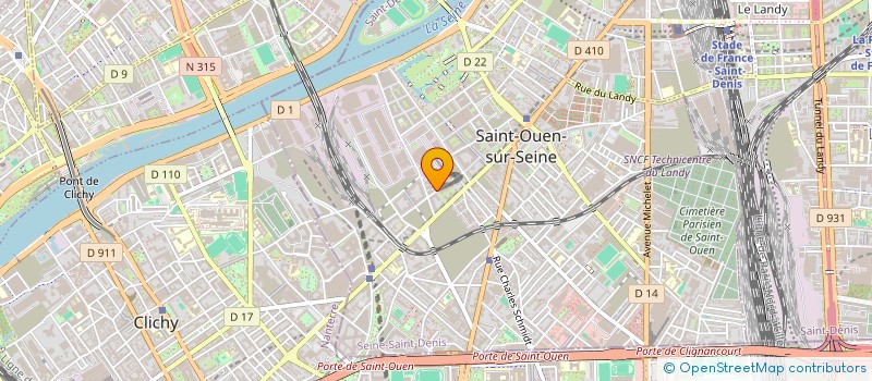 localisation de l'entreprise MONSIEUR MOHAMED BENTAHAR à SAINT-OUEN-SUR-SEINE