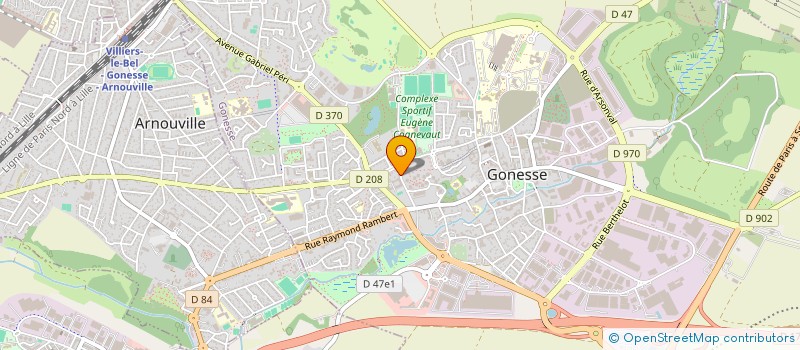 localisation de l'entreprise MONSIEUR MOHAMED BENYAGOUB  GONESSE