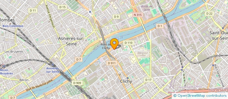 localisation de l'entreprise MONSIEUR MOHAMED BERKAOUI à CLICHY