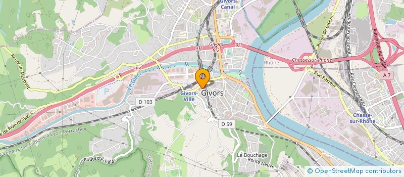 localisation de l'entreprise MONSIEUR MOHAMED BESSAOUDI à GIVORS