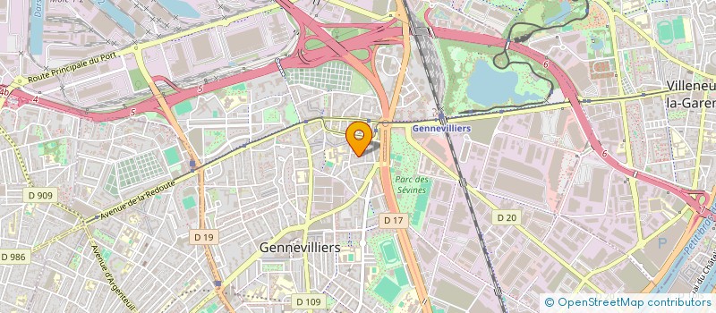 localisation de l'entreprise MONSIEUR MOHAMED BETKA  GENNEVILLIERS