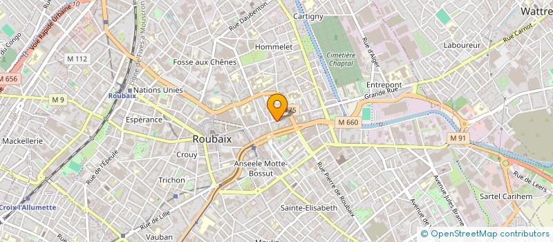 localisation de l'entreprise MONSIEUR MOHAMED BETRICHE  ROUBAIX