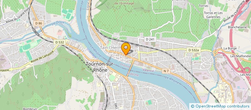 localisation de l'entreprise MONSIEUR MOHAMED BIRE  TAIN-L'HERMITAGE