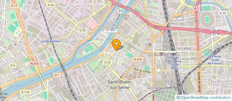 localisation de l'entreprise MONSIEUR MOHAMED BOUACHRIA à SAINT-OUEN-SUR-SEINE