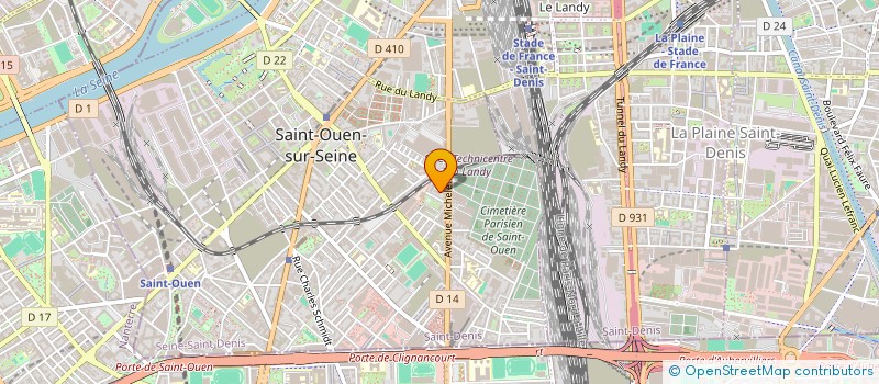 localisation de l'entreprise MONSIEUR MOHAMED BOUCEFAR à SAINT-OUEN-SUR-SEINE