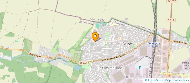 localisation de l'entreprise MONSIEUR MOHAMED BOUCELLAMI  FOSSES