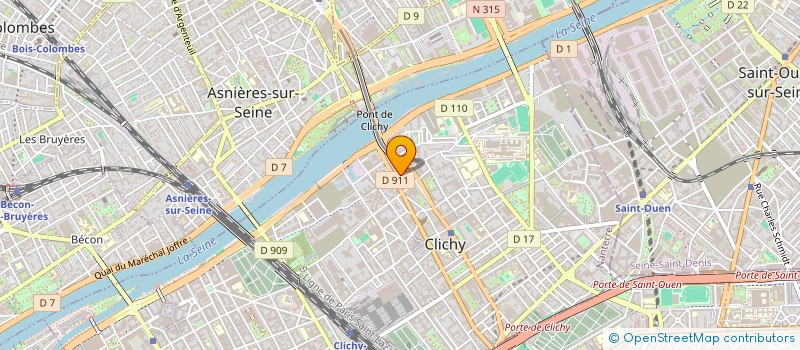 localisation de l'entreprise MONSIEUR MOHAMED BOUCHAGOUR à CLICHY