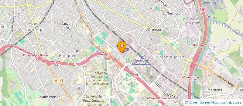 localisation de l'entreprise MONSIEUR MOHAMED BOUCHAKOUR à TOULOUSE