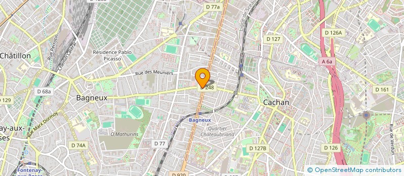 localisation de l'entreprise MONSIEUR MOHAMED BOUCHNAK à BAGNEUX