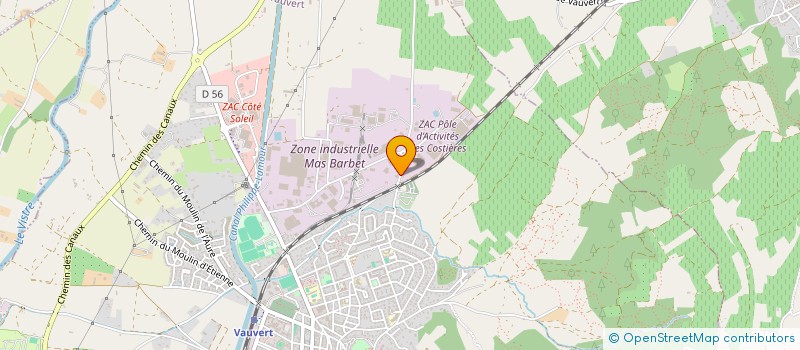 localisation de l'entreprise MONSIEUR MOHAMED BOUCHOUI  VAUVERT