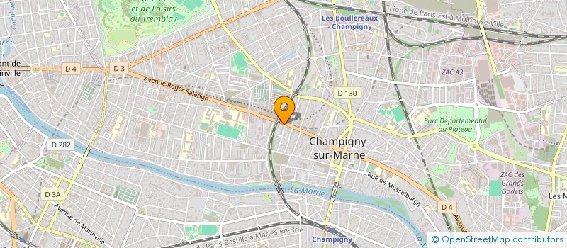 localisation de l'entreprise MONSIEUR MOHAMED BOUDELJABA à CHAMPIGNY-SUR-MARNE