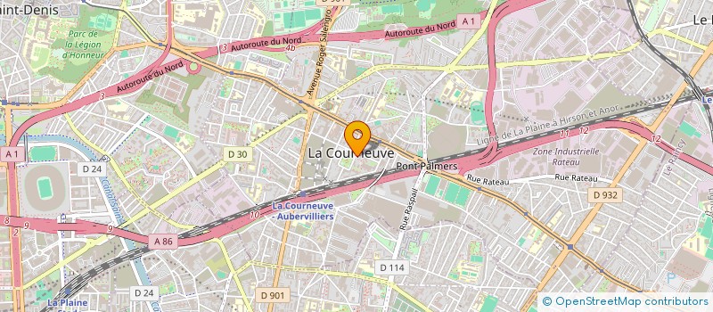 localisation de l'entreprise MONSIEUR MOHAMED BOUDELLA à LA COURNEUVE