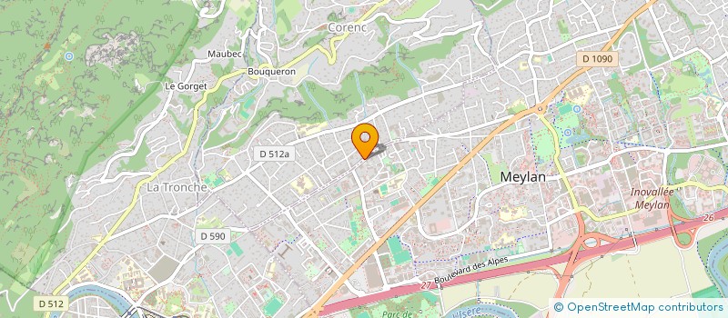 localisation de l'entreprise MONSIEUR MOHAMED BOUDOUDOU  CORENC