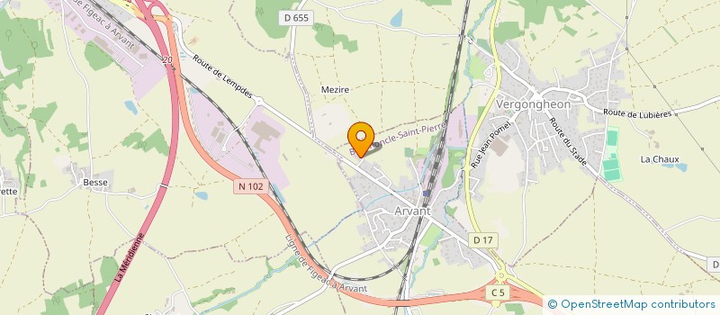 localisation de l'entreprise MONSIEUR MOHAMED BOUGDIM  VERGONGHEON