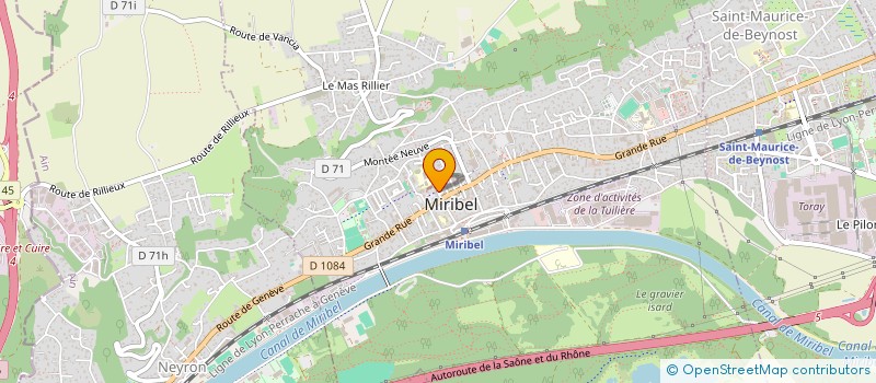 localisation de l'entreprise MONSIEUR MOHAMED BOUGHANMI à MIRIBEL