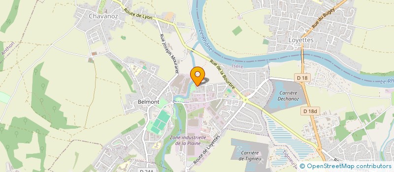 localisation de l'entreprise MONSIEUR MOHAMED BOUGHAZI  CHAVANOZ