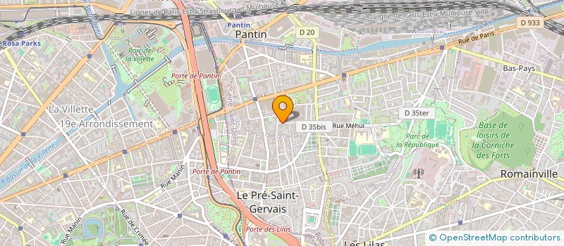 localisation de l'entreprise MONSIEUR MOHAMED BOUGHAZI à PANTIN