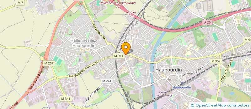 localisation de l'entreprise MONSIEUR MOHAMED BOUGHEDA  HAUBOURDIN