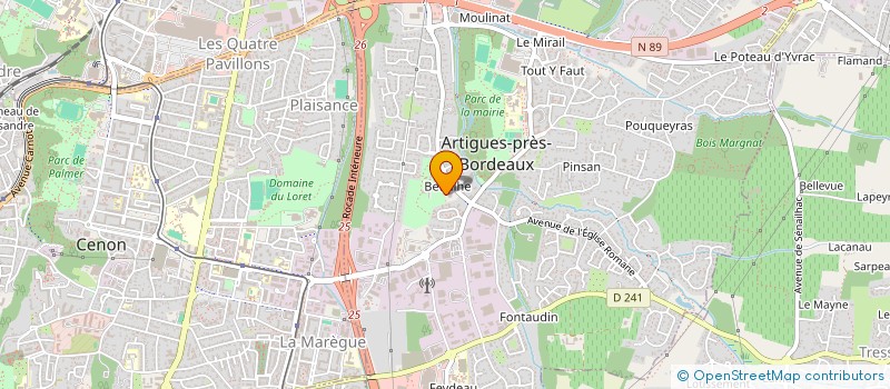 localisation de l'entreprise MONSIEUR MOHAMED BOUGRINE  ARTIGUES-PRES-BORDEAUX