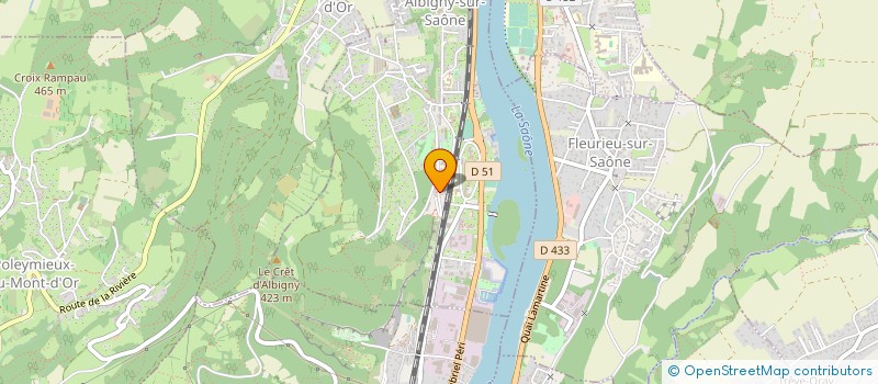 localisation de l'entreprise MONSIEUR MOHAMED BOUGUERBA  ALBIGNY-SUR-SAONE