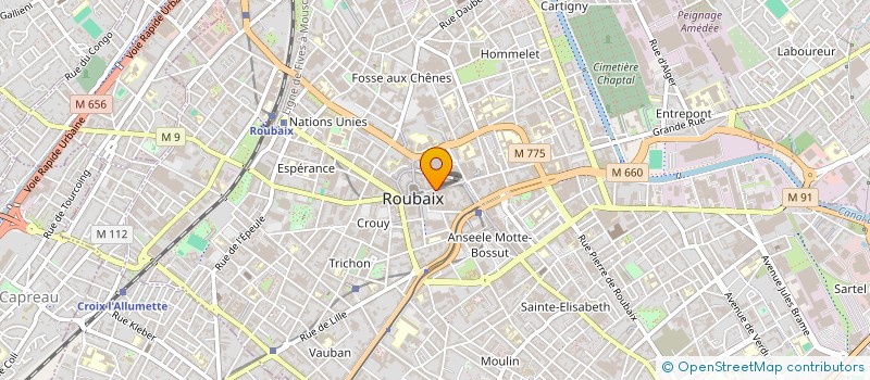 localisation de l'entreprise MONSIEUR MOHAMED BOUGUERRA  ROUBAIX