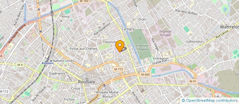 localisation de l'entreprise MONSIEUR MOHAMED BOUGUERROUDJ  ROUBAIX