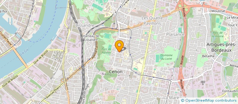 localisation de l'entreprise MONSIEUR MOHAMED BOUHENDJEUR  CENON