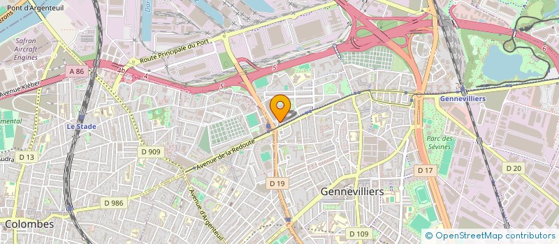localisation de l'entreprise MONSIEUR MOHAMED BOUHENNI à GENNEVILLIERS