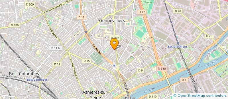 localisation de l'entreprise MONSIEUR MOHAMED BOUHOUCH à GENNEVILLIERS