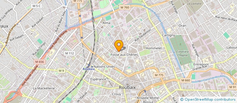 localisation de l'entreprise MONSIEUR MOHAMED BOUIALHAJ à ROUBAIX