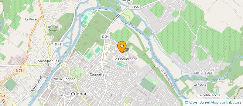 localisation de l'entreprise MONSIEUR MOHAMED BOUJEBHA à COGNAC