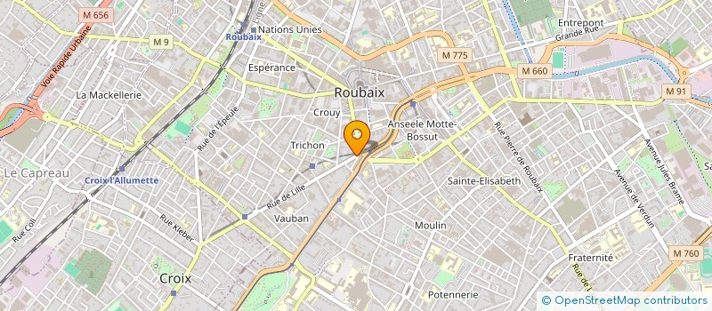 localisation de l'entreprise MONSIEUR MOHAMED BOUKELKHA  ROUBAIX