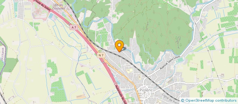 localisation de l'entreprise MONSIEUR MOHAMED BOUKHARI  PIOLENC